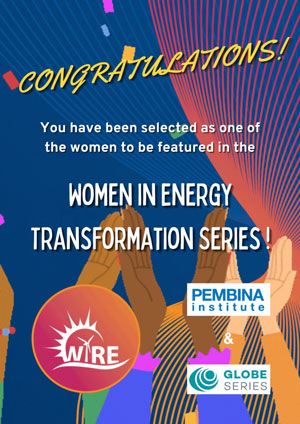 Women in Energy Transformation series shohreh sabaghpour